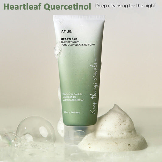 ANUA Heartleaf Quercetin Pore Deep Cleansing Foam Mild Facial Cleanser 150ml