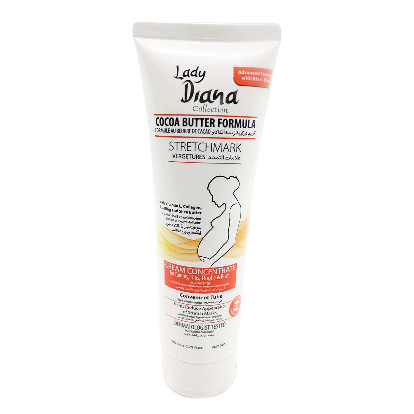 Lady Diana STRETCH MARK CREAM COCOA BUTTER CREAM CONCENTRATE 100ml