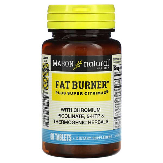 Mason Natural, Fat Burner Plus Super Citrimax, 60 Tablets