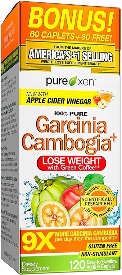 Purely inspired Garcinia Cambogia, 9x with Green Coffee (1600mg, 100 Tablets)