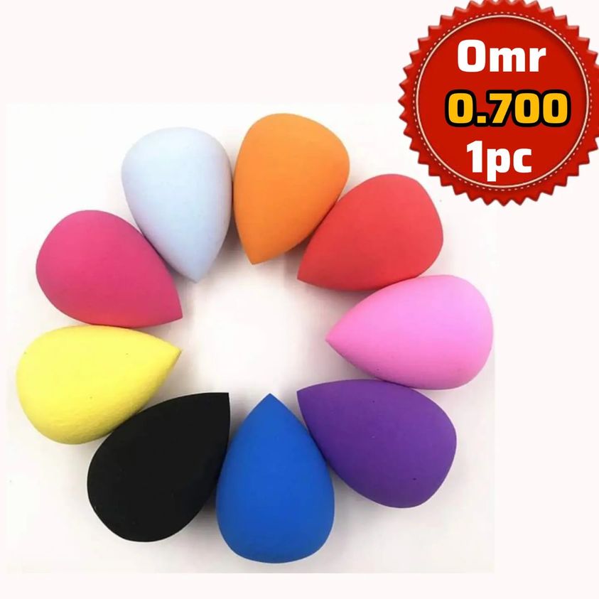 Women's & Girl's Fozzby 6in1 Multicolor Makeup Sponge Beauty Blenders Pack with 1 Pink Mushroom Head Beauty Blender