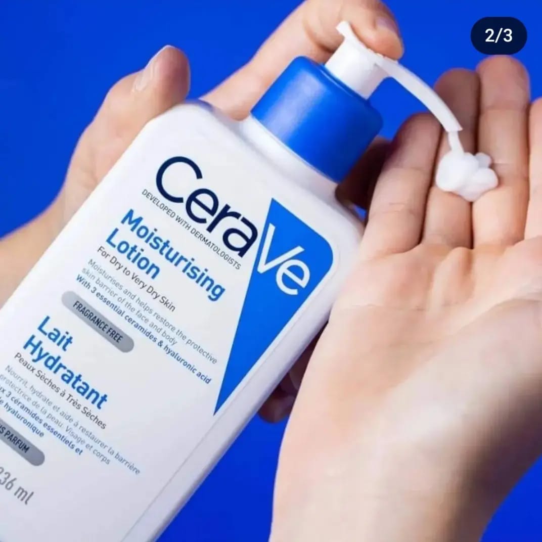 CeraVe Fragrance Free Moisturising Lotion, Dry To Very Dry Skin, 473ml