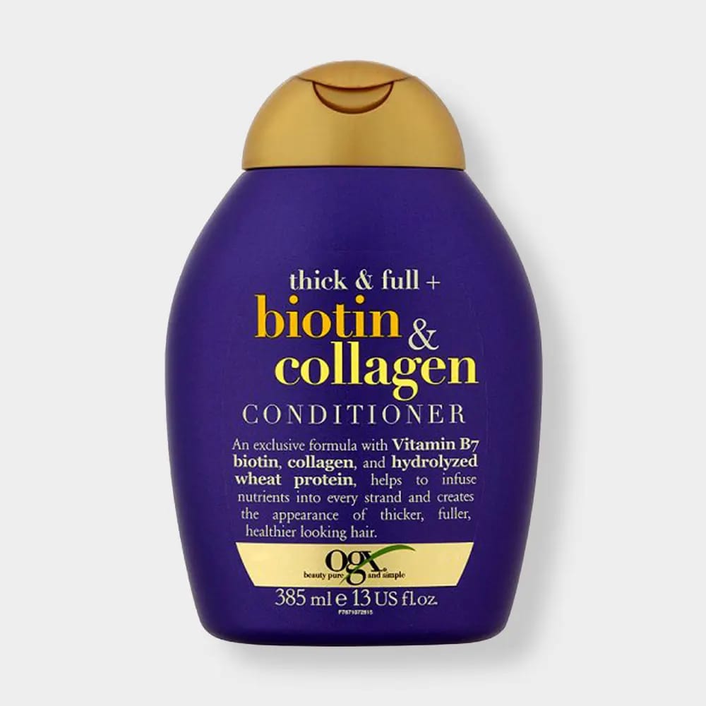 OGX Thick & Full + Biotin & Collagen Conditioner, Sulfate Free, 385ml