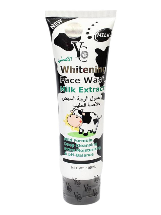 European Formula Whitening Face Wash Milk Extract, 100ml - Mild Formula Deep Cleansing Extra Moisturizing & pH Balance