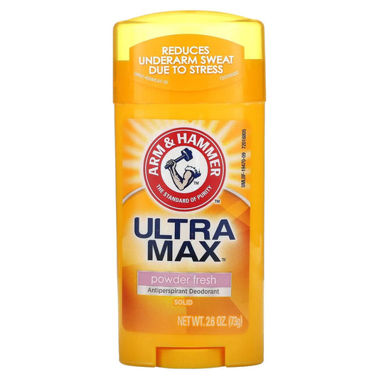 Arm & Hammer Ultramax Antiperspirant Deodorant, Solid, Powder Fresh