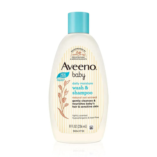 AVEENO BABY Sensitive Skin Bubble Bath with Oat Extract, Gently Cleanses and Leaves Skin Feeling Hydrated, Tear-Free Formula, Hypoallergenic, Paraben-, Phthalate-, Soap- & Dye-Free, 19.2 fl. Oz