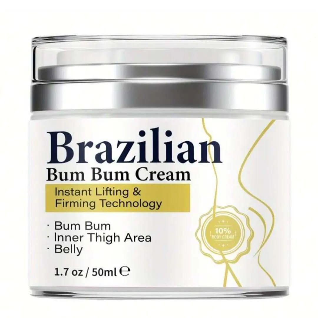 Brazilian Bum Bum Cream 1.69 Oz, Bum Bum Cream with Plant Extracts Helps Get Rid of Saggy Skin, Butt Cream for Women, Tummy Firming Cream, Inner Thighs Firming Cream