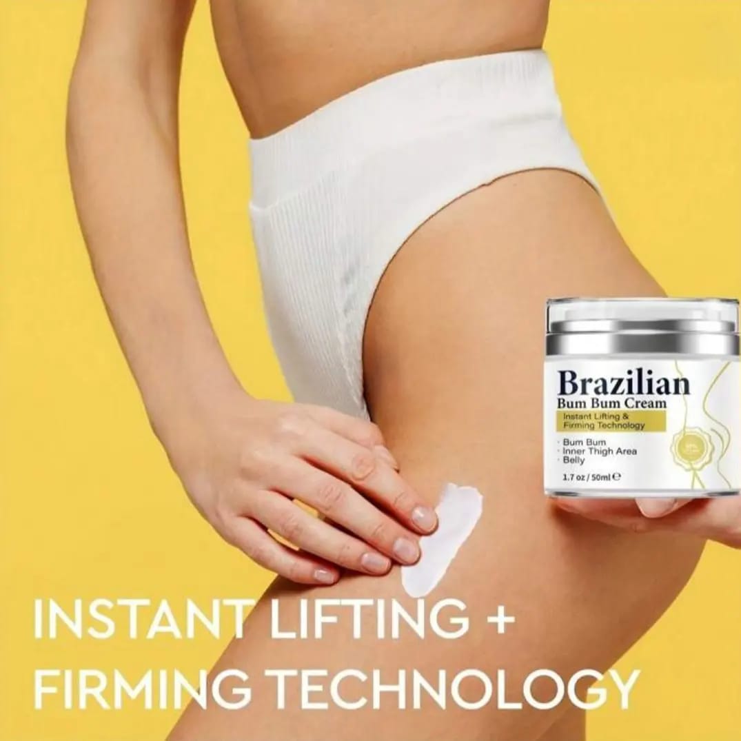 Brazilian Bum Bum Cream 1.69 Oz, Bum Bum Cream with Plant Extracts Helps Get Rid of Saggy Skin, Butt Cream for Women, Tummy Firming Cream, Inner Thighs Firming Cream