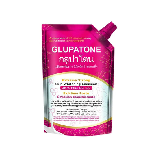 Glupatone Extreme Strong Whitening Emulsion Ultra Plus Gs-120 For Face & Body 500Ml