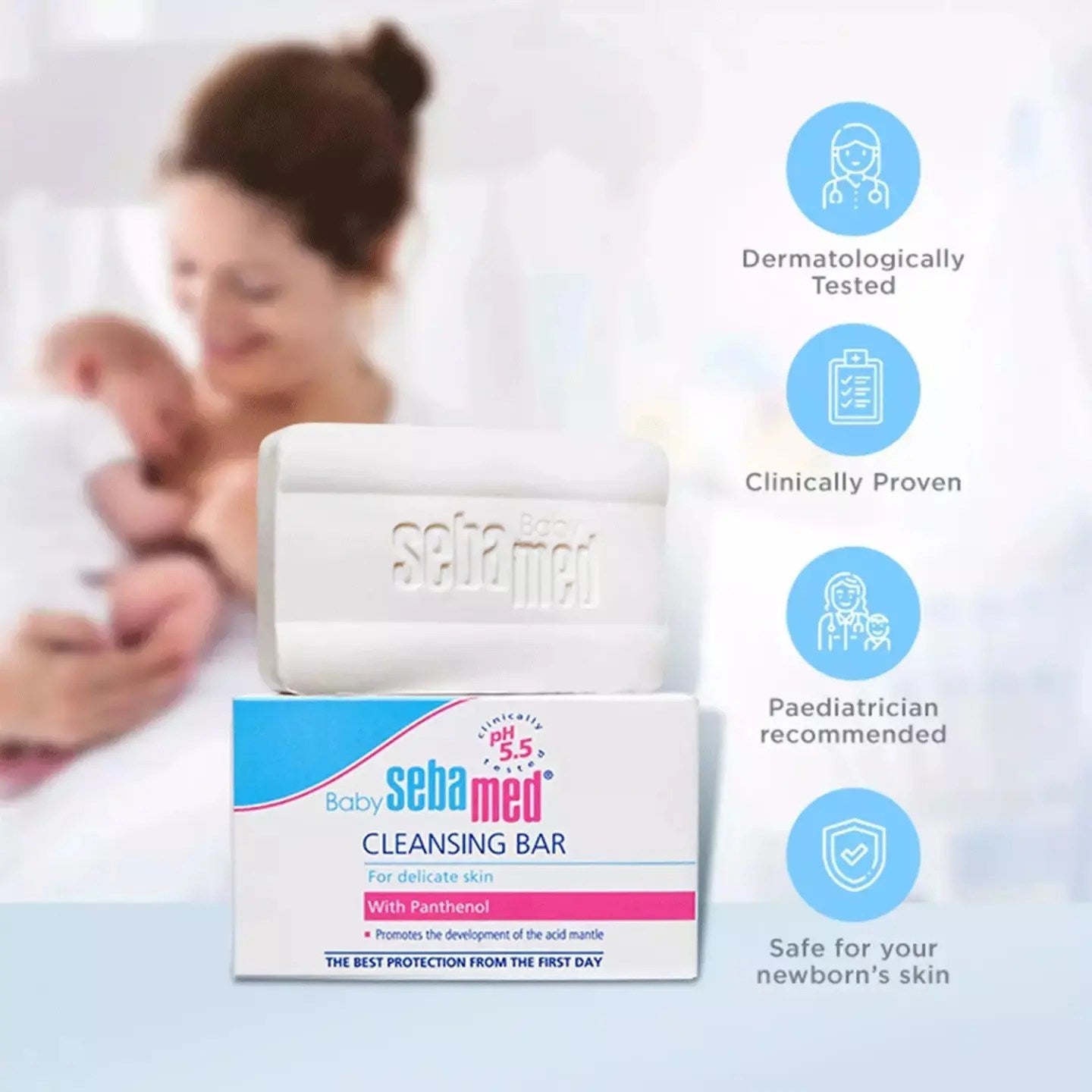 SEBAMED BABY CLEANSING BAR 100G