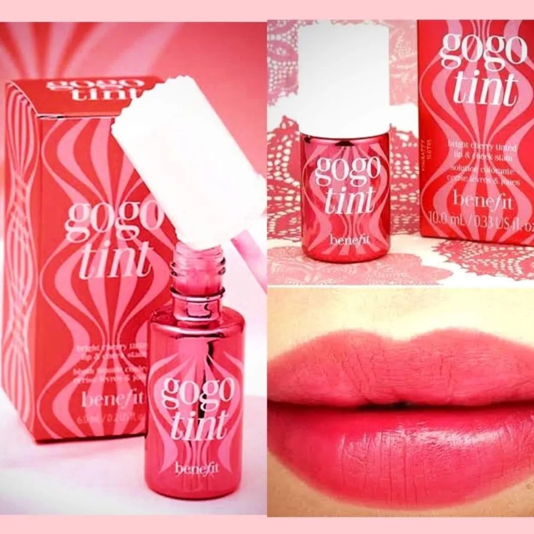 Gogotint Lip And Cheek Stain Bright Cherry Colored