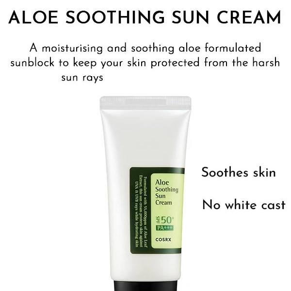 Cosrx Aloe Soothing Sun Cream SPF50+