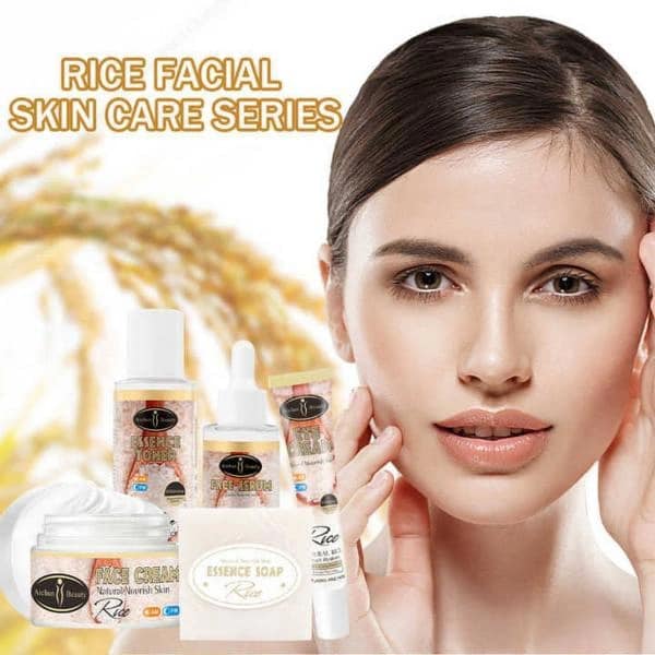 Rice Facial Skin Care Series 5pc Set