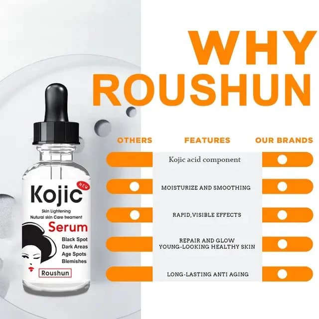 ROUSHUN Kojic Skin Lightening Black Spot Face Serum