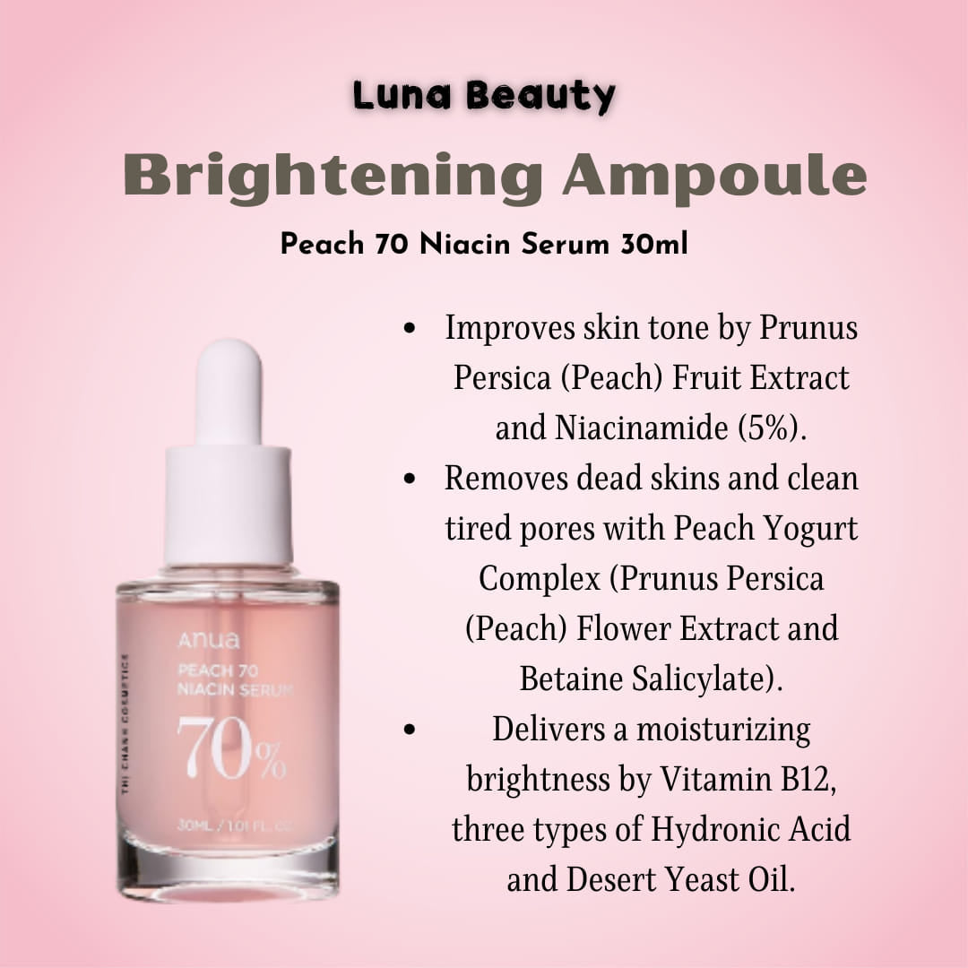 [ANUA] Peach 70% Niacinamide Serum