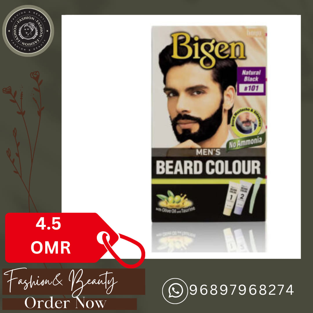 Bigen Men's Beard Color - Natural Black 101