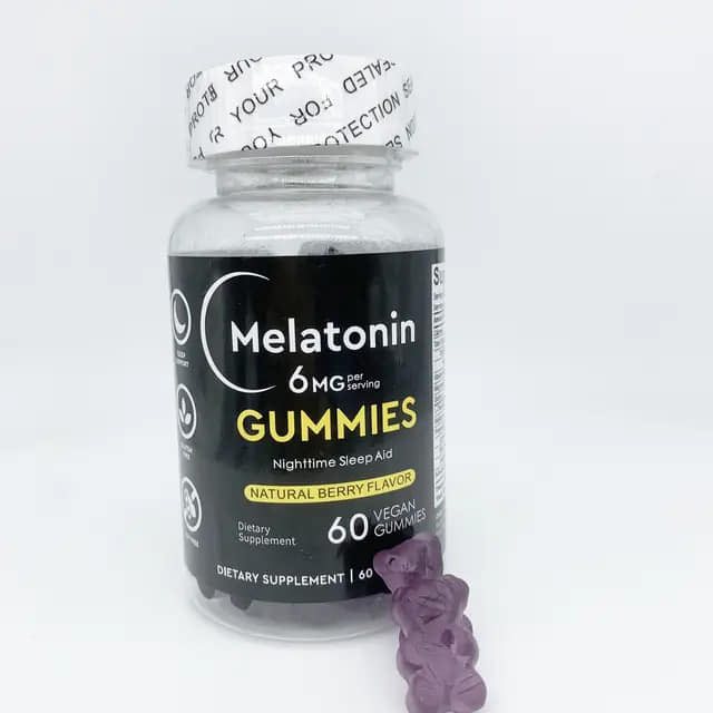 Carlyle Melatonin Gummies 6mg | 60 Count | Adult Drug Free Aid | Berry Flavor | Vegan, Non-GMO, Gluten Free