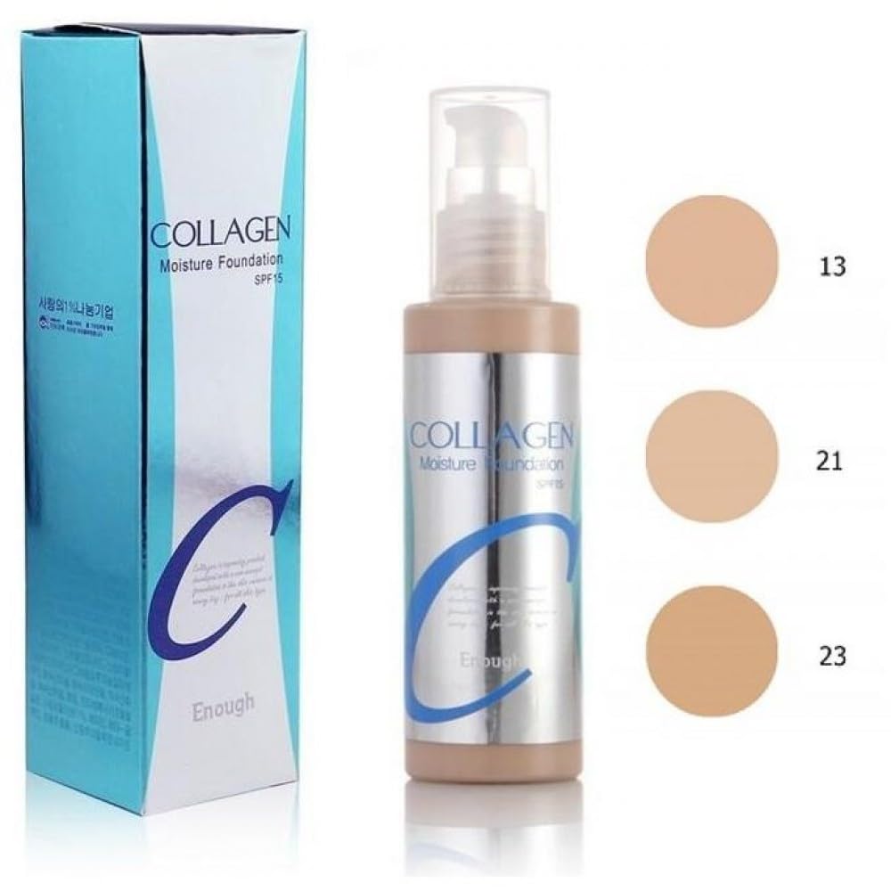 Enough Collagen, Moisture Foundation, SPF 15, 23, 3.38 fl oz 100 ml