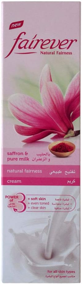 Fairever Natural Fairness Cream With Saffron & Pure Milk , 100gm