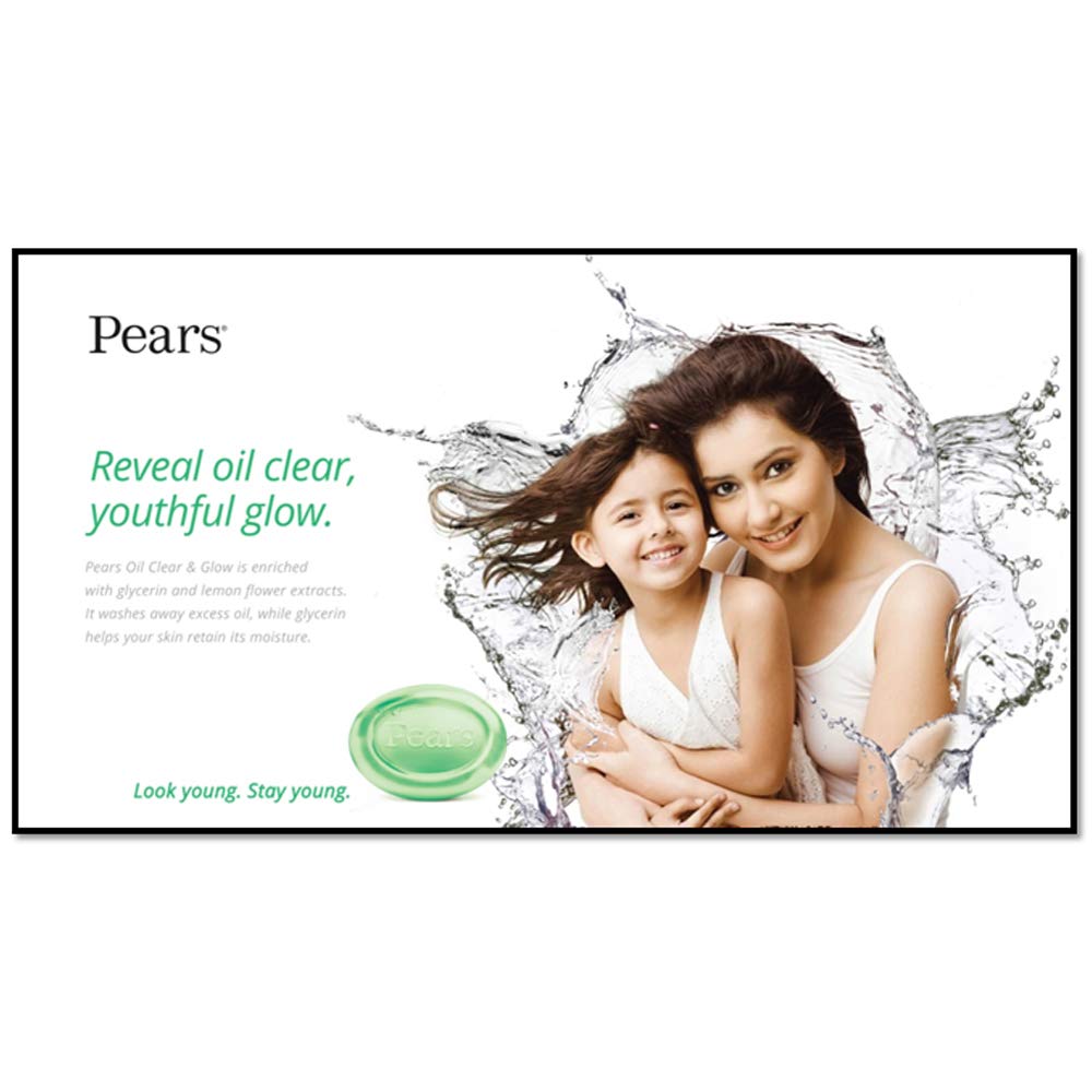 PEARS OIL CLEAR & GLOW SOAP 125G