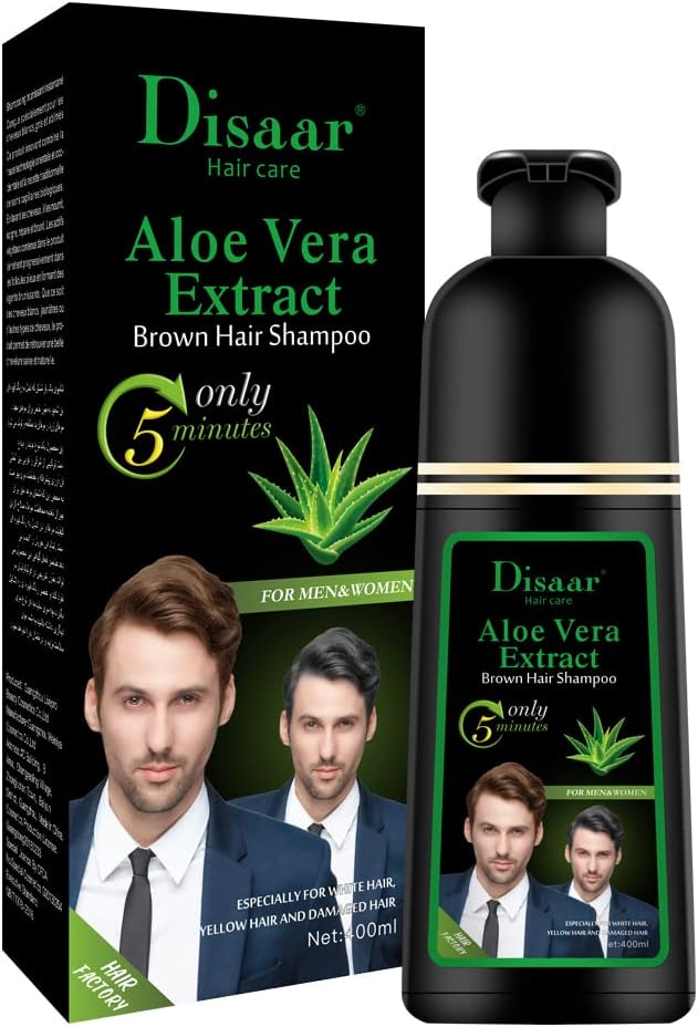 Disaar Beauty Aloe Vera Extract Brown Hair Care Shampoo (400 Ml)