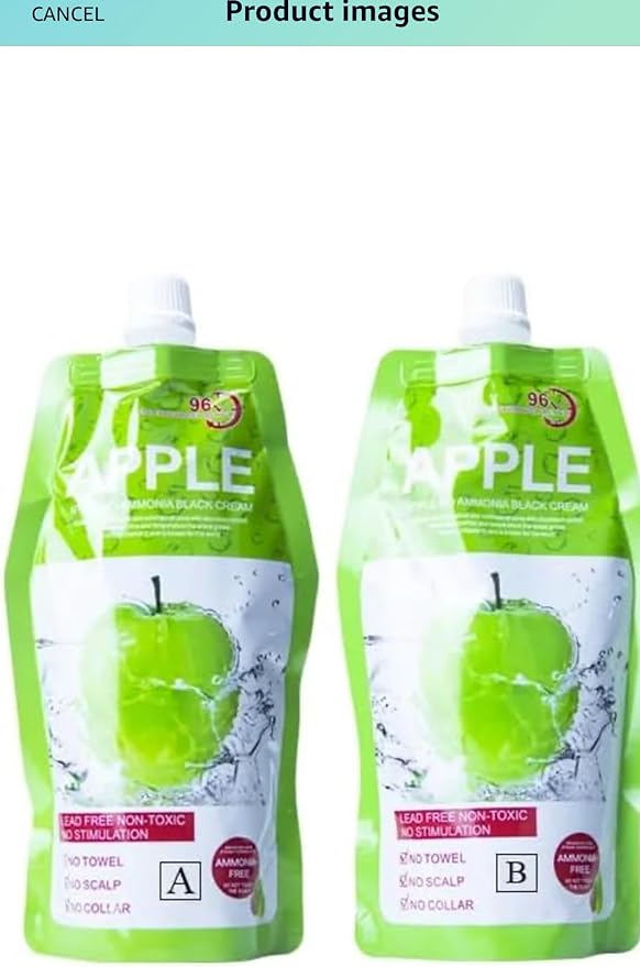 Apple Black Cream Natural Apple Hair Color 96 No Ammonia Black Hair Dye Cream For Women Men