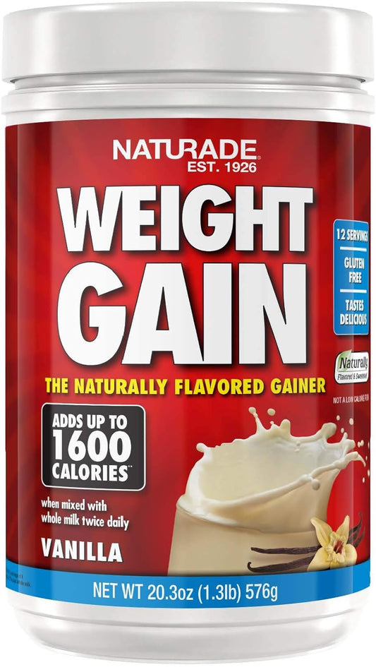 Naturade Weight Gain Instant Nutrition Drink Mix, Vanilla ,20.3 Ounce