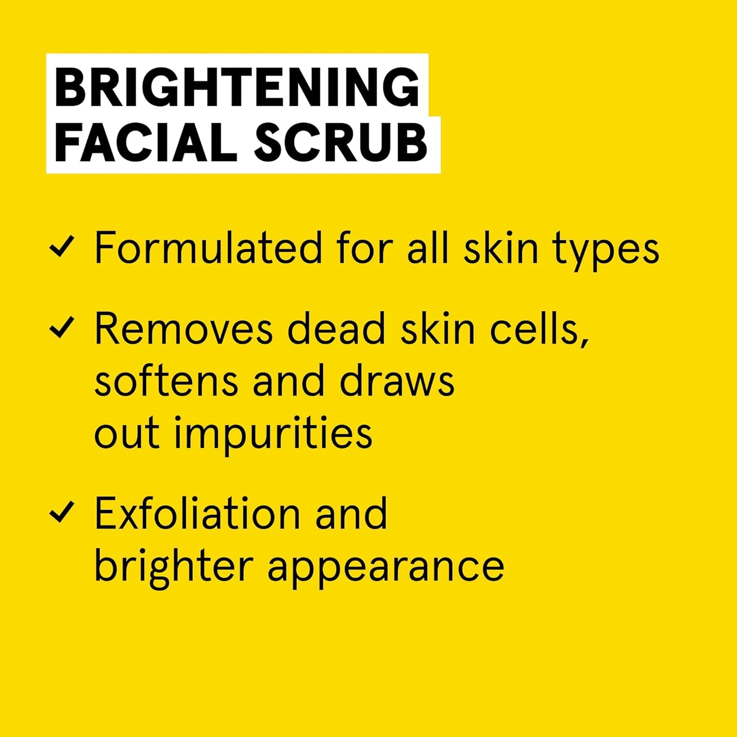 Acure Brightening Facial Scrub - 4 Fl Oz - All Skin Types, Sea Kelp & French Green Clay - Softens, Detoxifies and Cleanses