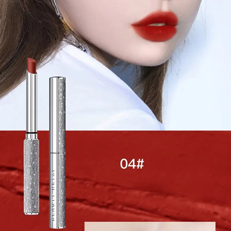 4 Colors Lipstick Star Wish Small Tube Soft Matte Lipstick Set Waterproof Sweat-proof Lipstick Set