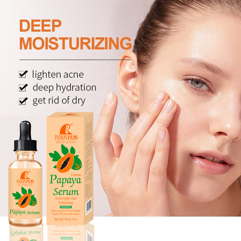 Roushun Papaya Face Serum OEM/ODM, Acne triple clear