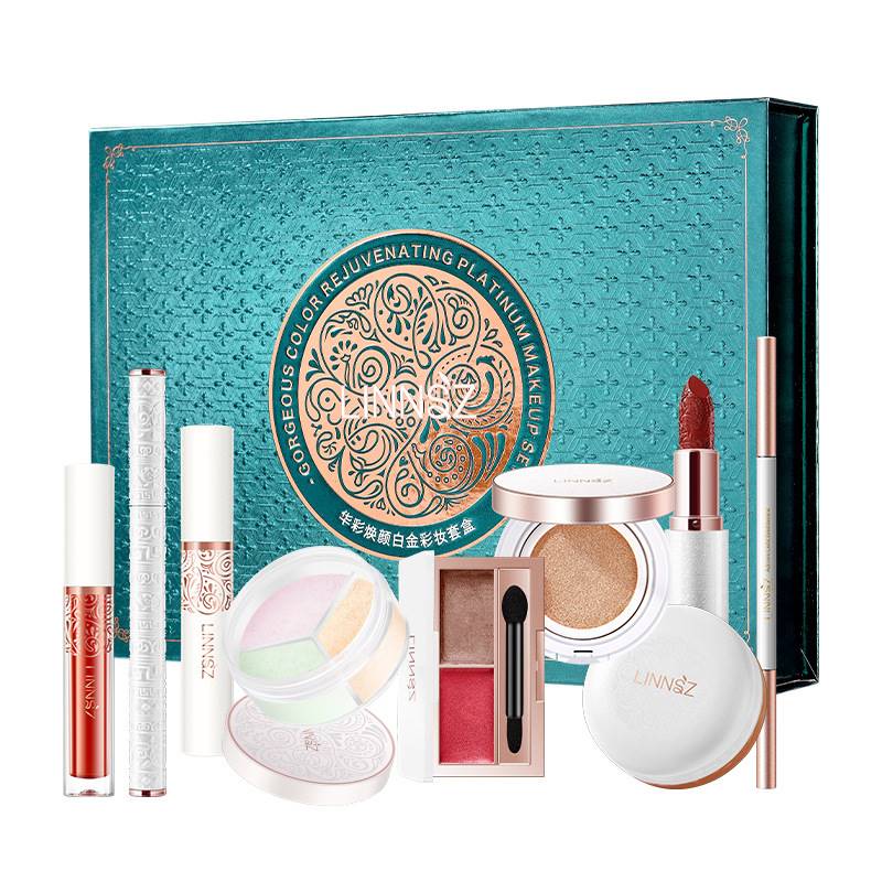 A complete set of beginners' makeup set, genuine cosmetics, complete set of beauty makeup for female students, light makeup for beginners