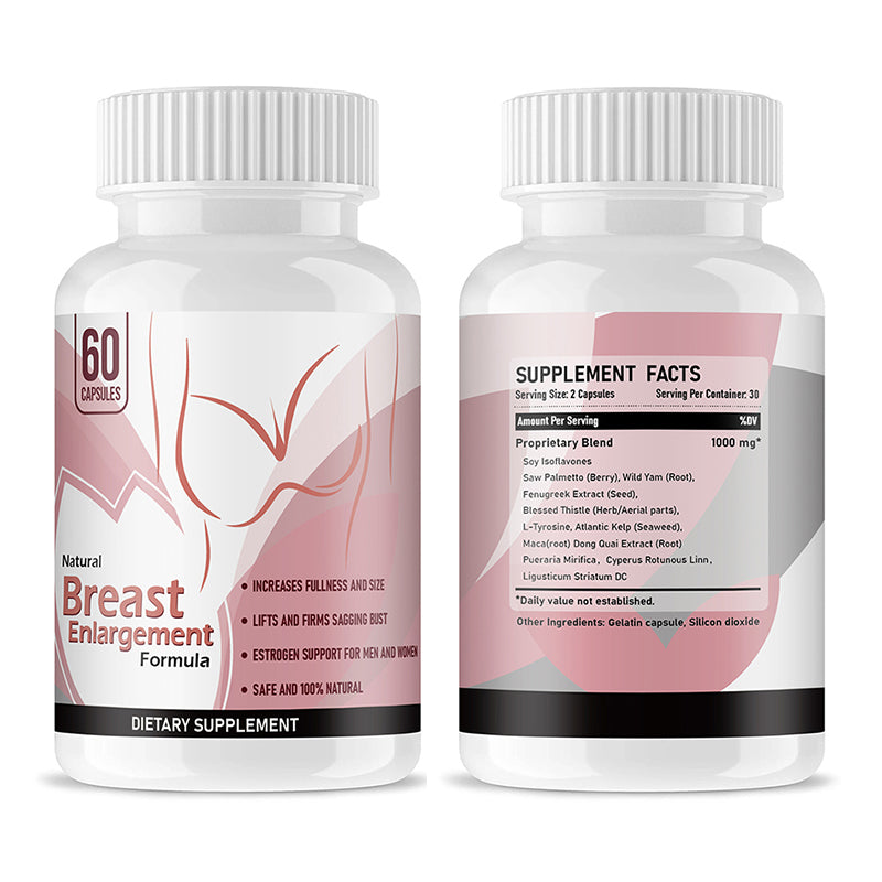 Breast Enlargement Enhancement Capsule 100% Natural Ingredients Big Breast Enhancement Pills