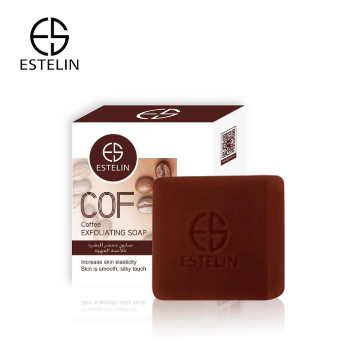 Estelin New Coffee Exfoliating Soap Increase Skin elasticity Skin is Smooth, Silky Touch