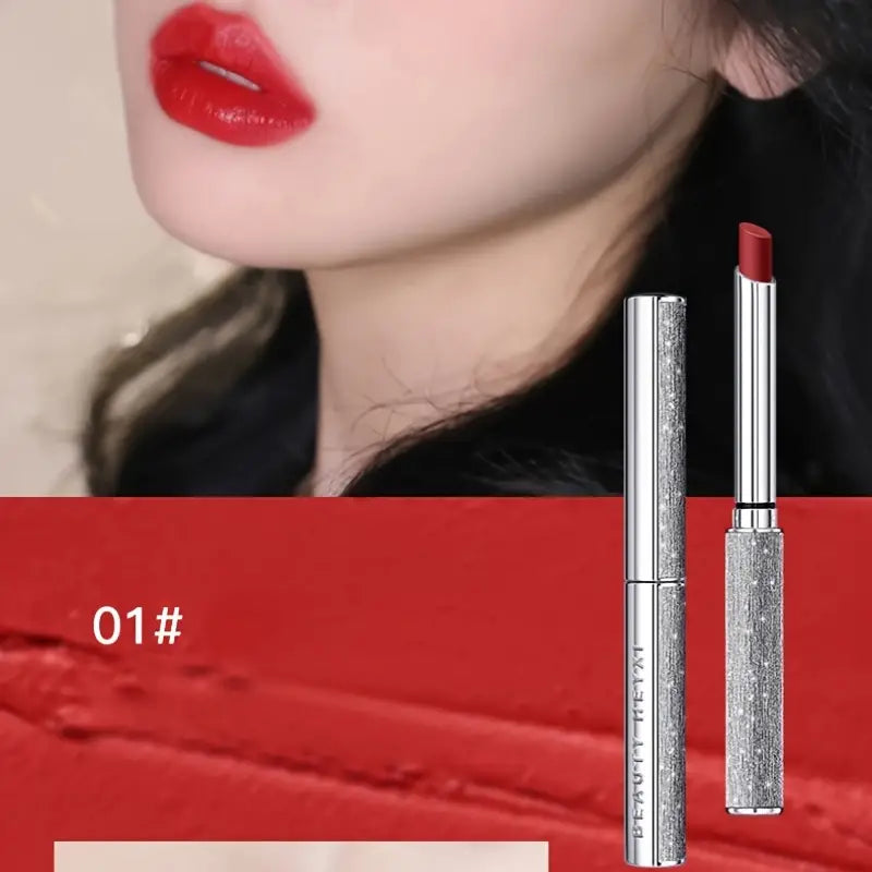 4 Colors Lipstick Star Wish Small Tube Soft Matte Lipstick Set Waterproof Sweat-proof Lipstick Set