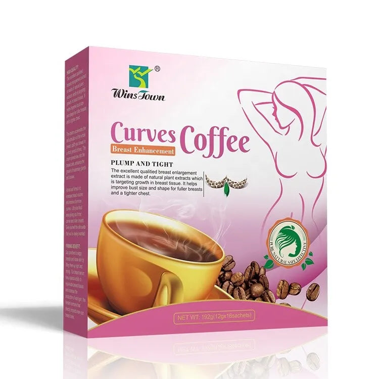 Curves Coffee Breast Enhancement Big Breast Herbal Instant Coffee 12g*16bags