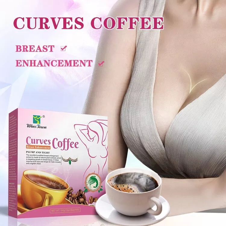 Curves Coffee Breast Enhancement Big Breast Herbal Instant Coffee 12g*16bags