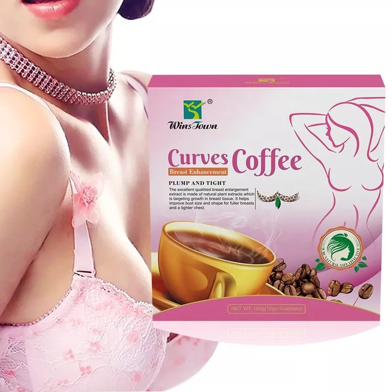 Curves Coffee Breast Enhancement Big Breast Herbal Instant Coffee 12g*16bags