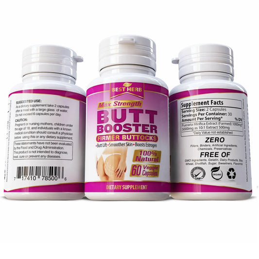 BUTT BOOSTER ENLARGER PILLS SEXY FIRMER BIGGER BUTTOCKS ROUNDER ASS LIFT BUM