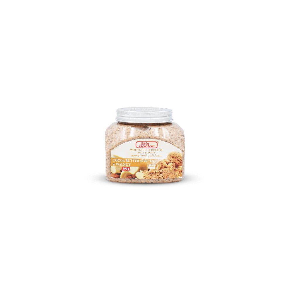 Skin Doctor Cocoa Butter & Walnut Whitening Scrub For Face & Body 500g